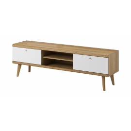 Szafka pod telewizor OSLO 160 cm dąb riviera/biały