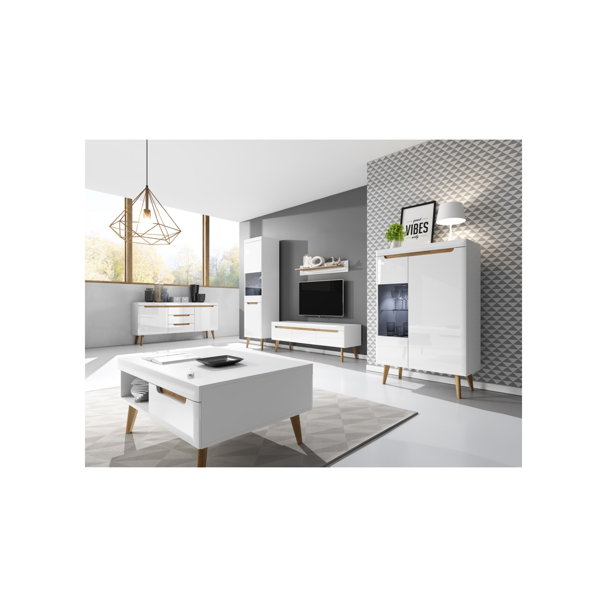 Półka wisząca do salonu BODO 107 cm