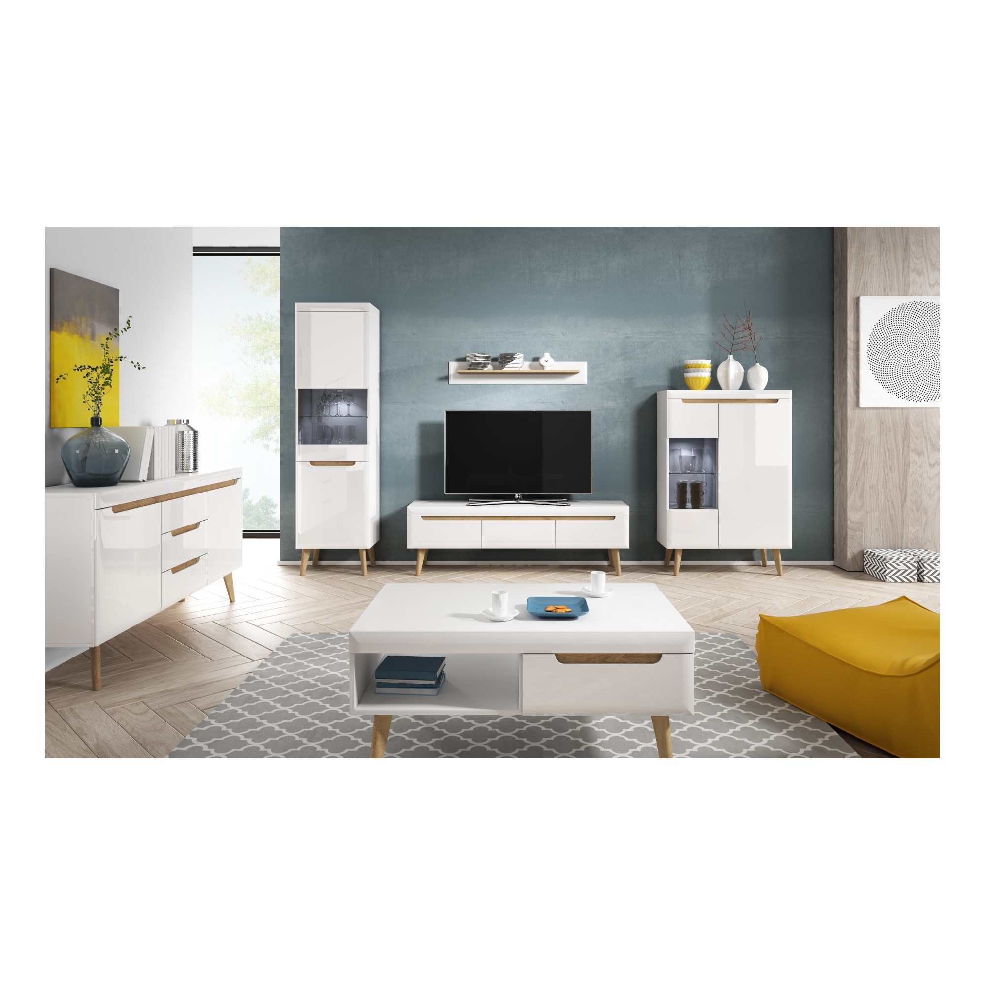 Półka wisząca do salonu BODO 107 cm