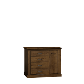 Komoda do salonu NIKA 114 cm w kolorze jesion jasny