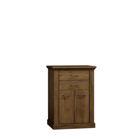 Komoda wysoka do salonu NIKA 82 cm w kolorze jesion jasny