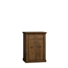 Komoda wysoka do salonu NIKA 82 cm w kolorze jesion jasny