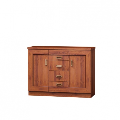 Komoda do salonu KLASI 120 cm w kolorze dąb stuletni