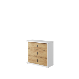 Komoda MALI 100 cm biały/hikora naturalna