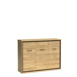 Komoda do salonu COMO 135 cm w kolorze natural hikora