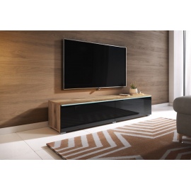 Szafka pod telewizor DIDI 140 cm wotan/czarny połysk