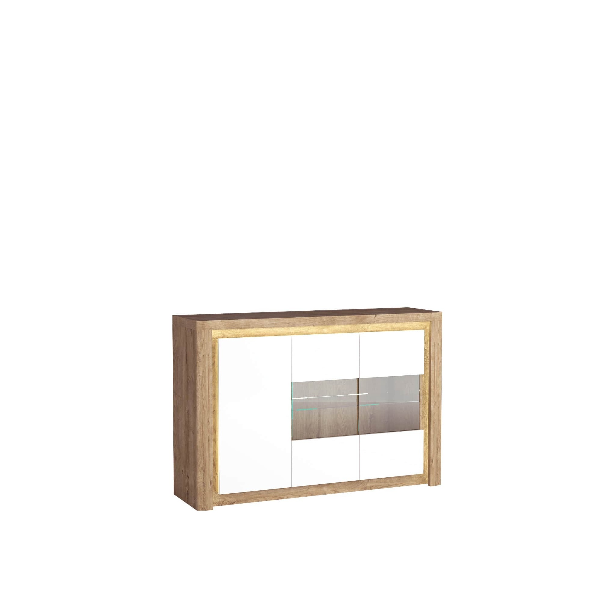 Komoda do salonu LIVIO dąb ribbeck/biały