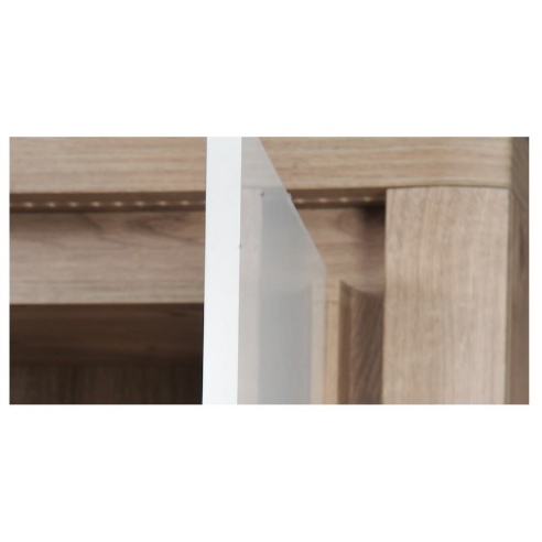 Komoda LIVIO 184 cm dąb ribbeck/biały połysk