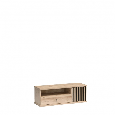 Krótka szafka pod telewizor MALI dąb artisan