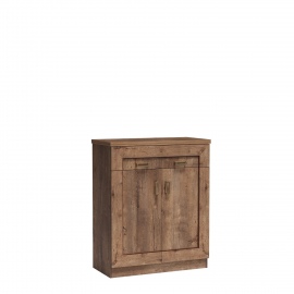 Komoda wysoka do salonu KLASI 90 cm w kolorze dąb lefkas