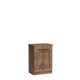 Komoda do salonu KLASI 63 cm w kolorze dąb lefkas