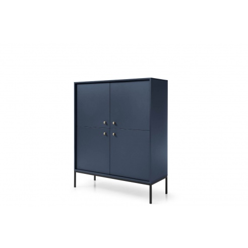 Bordowa komoda MINIMAL na metalowych nogach Bordowa komoda MINIMAL na metalowych nogach