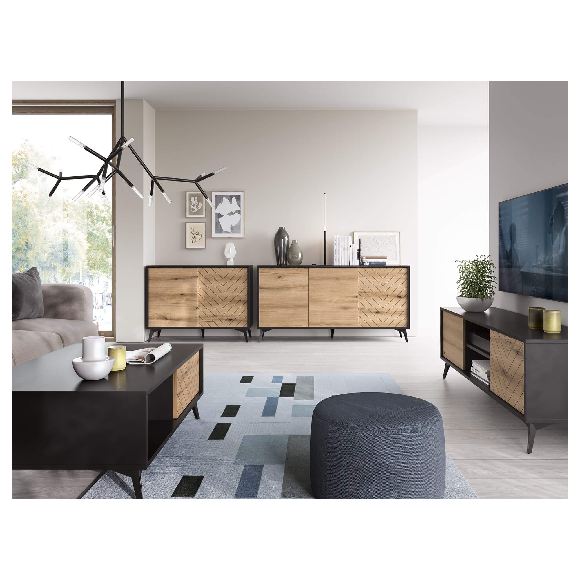 Komoda DIAMOND na metalowych nogach