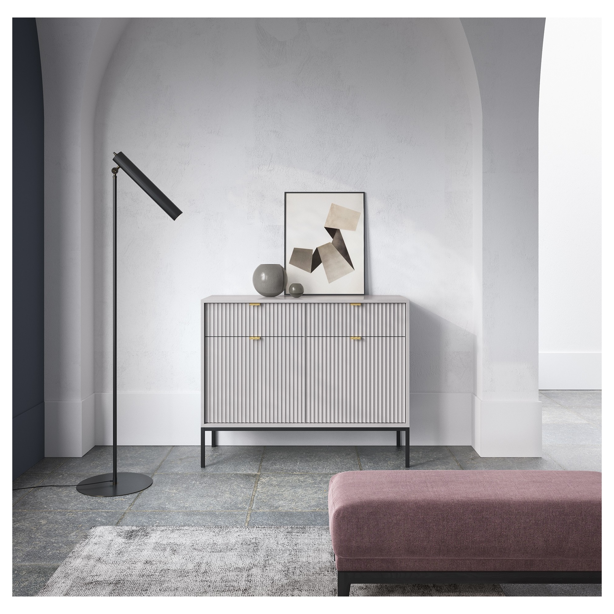 Komoda NOVA na metalowych nogach