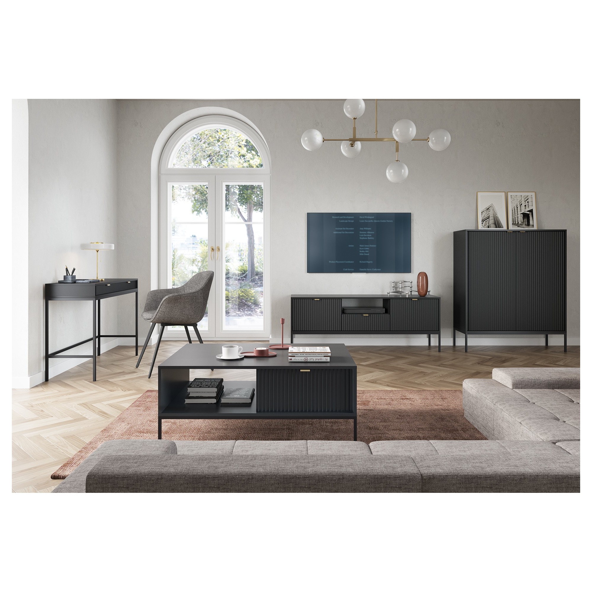 Stolik kawowy NOVA na metalowych nogach