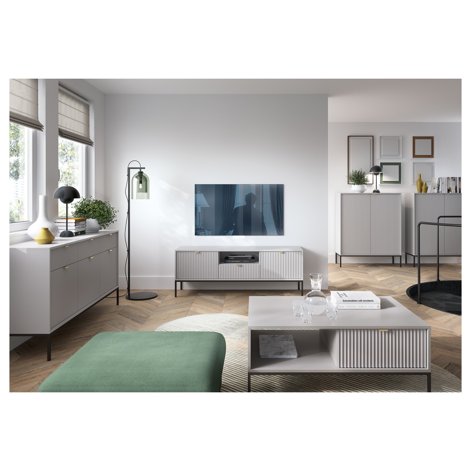 Stolik kawowy NOVA na metalowych nogach