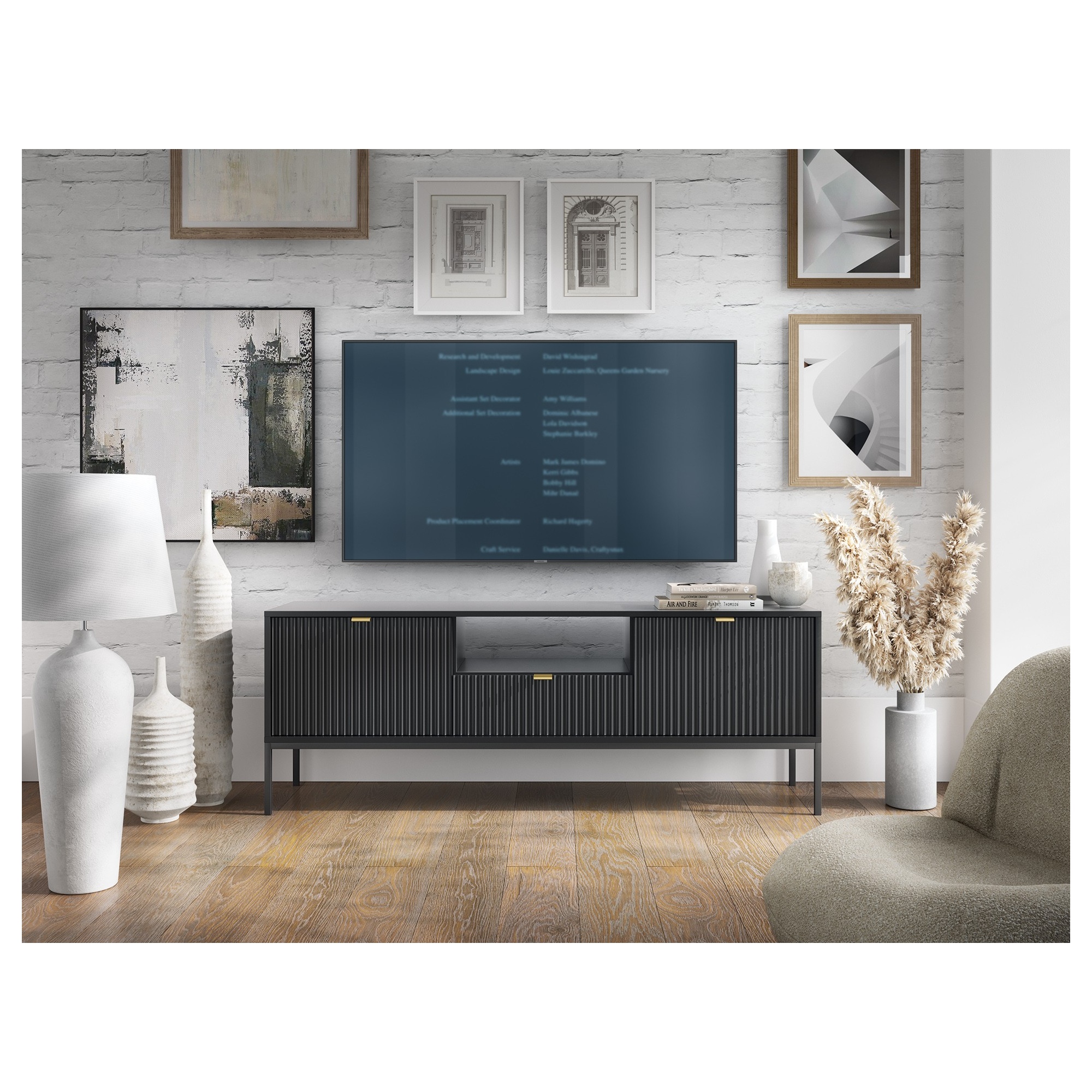 Szafka RTV NOVA na metalowych nogach