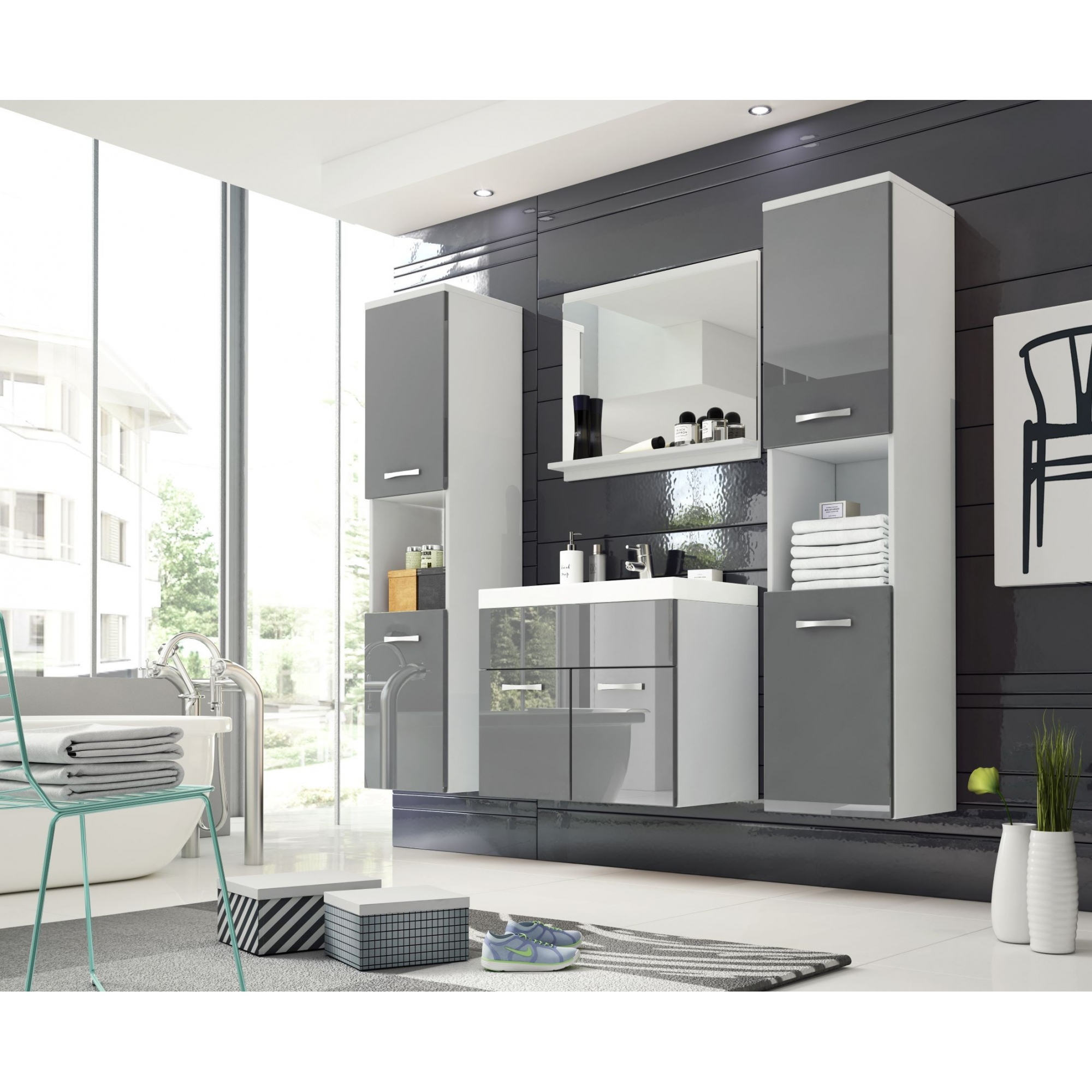 Zestaw mebli łazienkowych Montreal XL