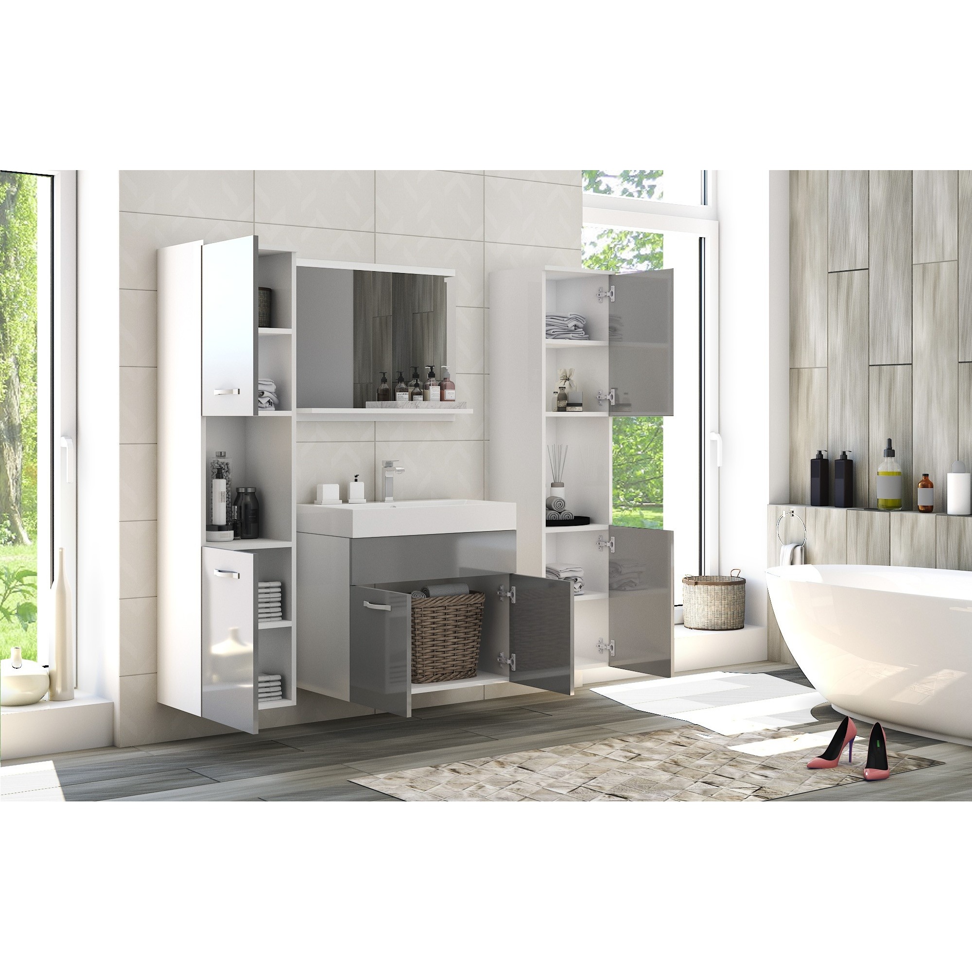 Zestaw mebli łazienkowych Montreal XL